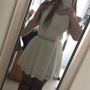 Ivory Lace Tank Dress